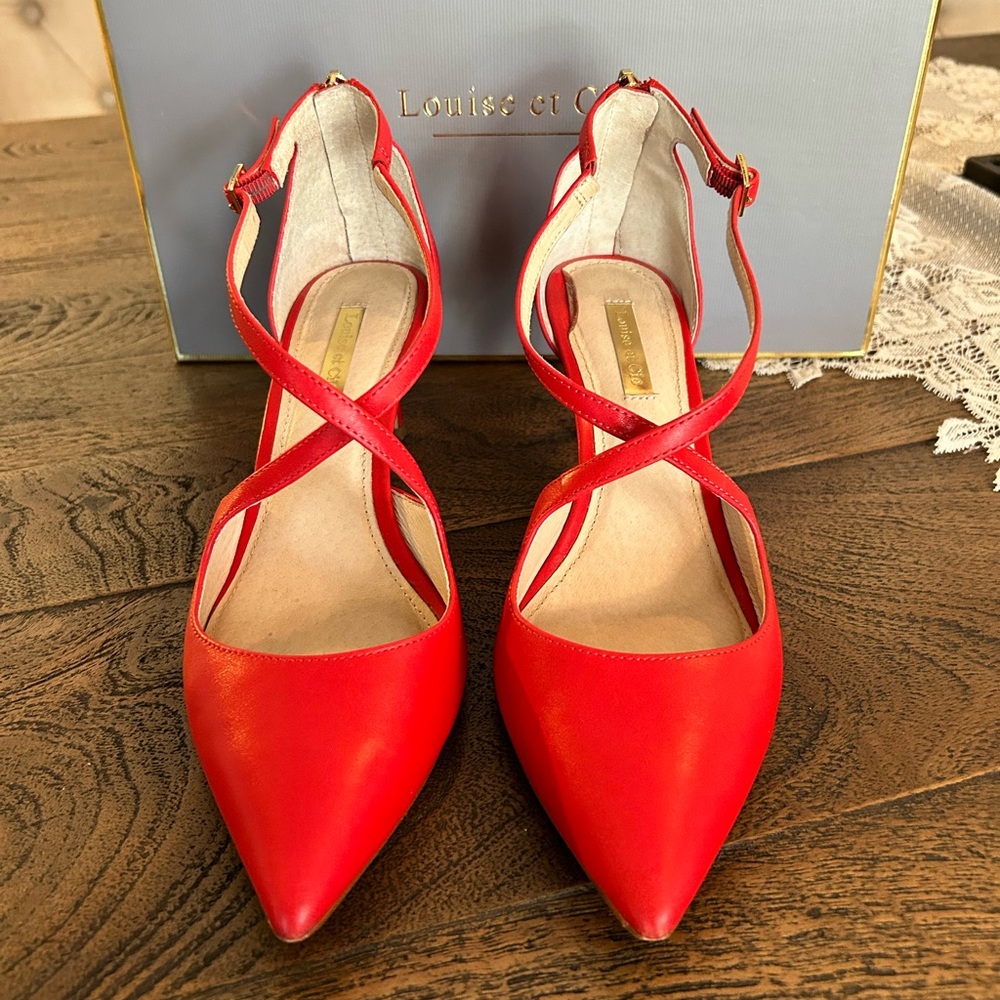 Louise et Cie Strap Red Pump